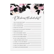 Black Pink Floral, die das beste Spiel der Braut k