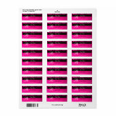 BLACK PINK FUCHSIA DAMASK MONOGRAMM (Vorne)