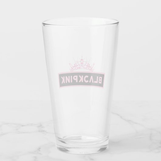 Black Pink Glass Cup Glas (Rückseite)