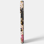 Black Pink Gold Leopard Case-Mate iPhone Hülle (Rückseite / Links)