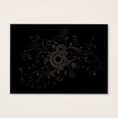 Black & Pink Grungy Heart Music Themed Wedding (Rückseite)