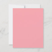 Black Pink Junggesellinnenabschied Einladung (Rückseite)