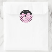 Black Pink Ladybug Stickers (Tasche)