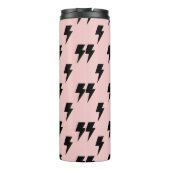 Black Pink Lightning Y2K Indie Bold Hydration Thermosbecher (Rückseite)
