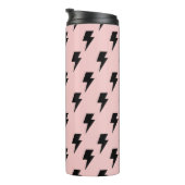 Black Pink Lightning Y2K Indie Bold Hydration Thermosbecher (Nach rechts gedreht)