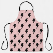 Black Pink Lightning Y2K Indie Stilvolle Kochen Schürze (Vorderseite)