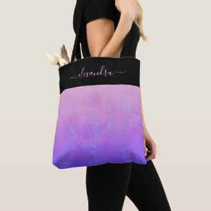 Black Pink Lila Blue rustikal elegant personalisie Tasche