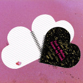 Black Pink Niedlich Best Mama Ever Elegante Mütter Notizblock