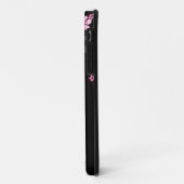 Black Pink Sakura japanisches Design: Case-Mate iPhone Hülle (Hinten/Links)