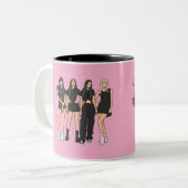 Black Pink special Mug Zweifarbige Tasse (Vorderseite Links)