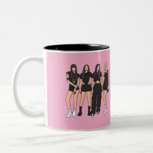 Black Pink Spezial-Mug Zweifarbige Tasse