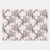 Black Pink Spider Bats Cooles Niedliches Spooky Ha Geschenkpapier Set (Vorderseite)