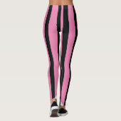 Black Pink Stripes Composite Name Sportswear Worko Leggings (Rückseite)