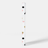 Black Pink und Gold Confetti Punkte Case-Mate iPhone Hülle (Rückseite / Rechts)