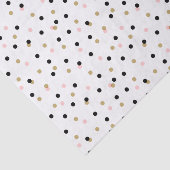 Black Pink und Gold Confetti Punkte Seidenpapier (Ausschnitt)
