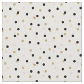 Black Pink und Gold Confetti Punkte Stoff (Nahaufnahme)
