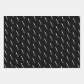 Black Pink White Balloon Whisk Patterns Geschenkpapier Set (Vorderseite)