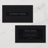 Black Pinstrick Einfache Visitenkarte (Vorne/Hinten)