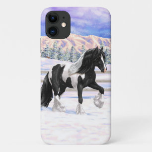 Black Pinto Piebald Sinti und Roma Vanner Entwurf Case-Mate iPhone Hülle