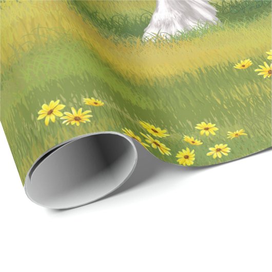 Black Pinto Piebald Sinti und Roma Vanner Entwurf  Geschenkpapier (Rolleneckpunkt)