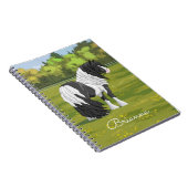 Black Pinto Piebald Sinti und Roma Vanner Entwurf Notizblock (Rechte Seite)