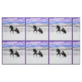 Black Pinto Piebald Sinti und Roma Vanner Entwurf  Stoff (Fat Quarter (45,7 x 55,9 cm))