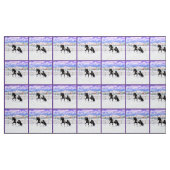 Black Pinto Piebald Sinti und Roma Vanner Entwurf  Stoff (Yard (91,4 cm))