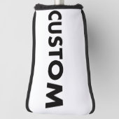 BLACK Piping Custom Golf Putter Headcover Blank (Rotieren 90)