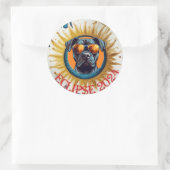 Black Pitbull Solar Eclipse 2024 Sticker (Tasche)