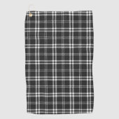 Black Plaid Golfhandtuch (Vorderseite)