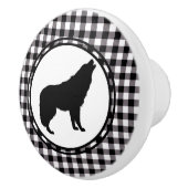 Black Plaid Keramikknauf (Rechts)