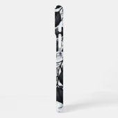 Black Plant Leaves iPhone 16 case iPhone Hülle (Linke Seite)