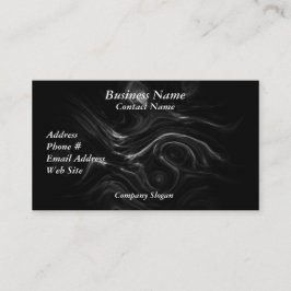 Black Plasma Energy Abstrakt Art Business Cards Visitenkarte