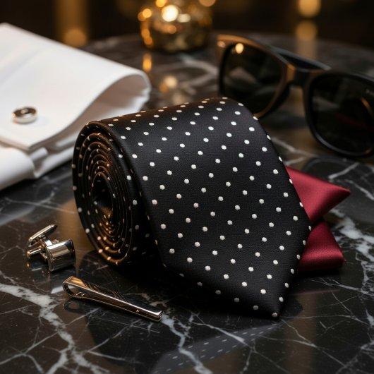 Black & Platinum Ultra Premium Subtle Luxury Krawatte