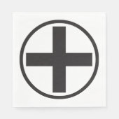 Black Plus Schilder Napkins Serviette (Vorderseite)