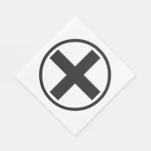 Black Plus Schilder Napkins Serviette (Ecke)