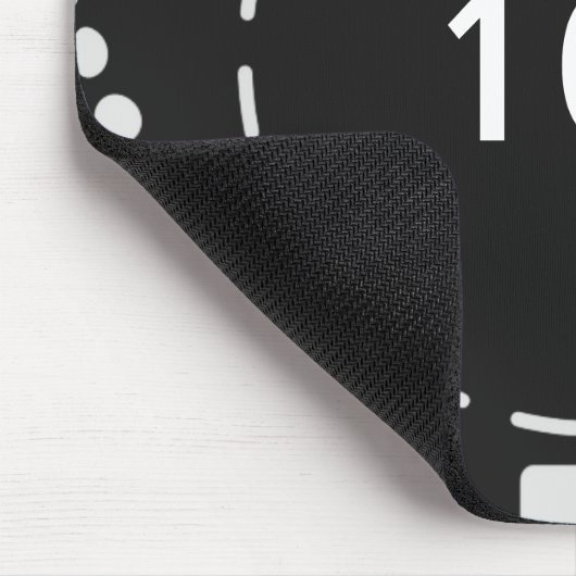 Black Poker Chip Mousepad (Ecke)