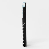 Black Polka Dot Blue Zebra Print iPhone 5 Fall Case-Mate iPhone Hülle (Hinten/Links)