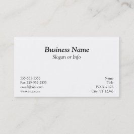 Black Polka Dot Business Card Visitenkarte