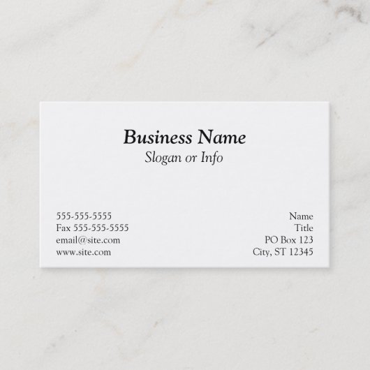Black Polka Dot Business Card Visitenkarte (Vorderseite)