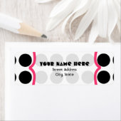 Black Polka Dot Extravagante Adressenkennzeichnung (Insitu)