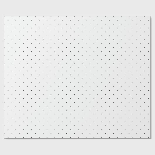 Black Polka Dot Geschenkpapier (Flach)