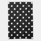Black Polka Dot Handtuch (Vertikal)