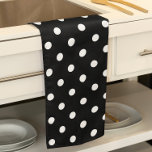 Black Polka Dot Handtuch<br><div class="desc">Schwarzes Polka Dot Küchentuch</div>