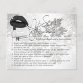 Black Polka Dot Lips Instruction Flyer (Vorne)