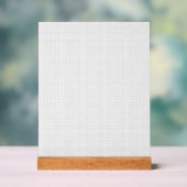 Black Polka Dot Nahtloses Muster | Tiny Dots Acrylschild (Neutral)