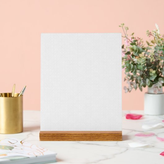 Black Polka Dot Nahtloses Muster | Tiny Dots Acrylschild (Hochzeit)