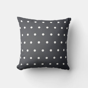 Black Polka Dot Pattern Kissen