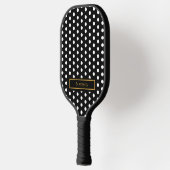 Black Polka Dot Pickleball Paddle (Links)