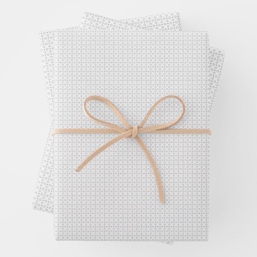 Black Polka Dot Seamless Pattern | Tiny Dots Geschenkpapier Set (Beispiel)